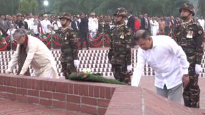 স্বাধীনতা দিবসে জাতীয় স্মৃতিসৌধে রাষ্ট্রপতি ও প্রধানমন্ত্রীর শ্রদ্ধা